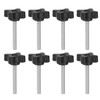 HARFINGTON 8pcs Star Clamping Knobs M6 x 50mm Metric Male