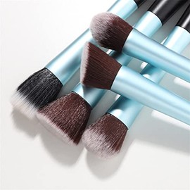 5pcs Big Maquillaje Pinceles Conjunto Powder Foundation Blush Eyeshadow Pincel Make Up Tool Kits(Blue,Gold)                                           