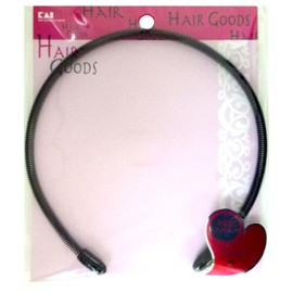 Kai Corporation HA3015 Hair Goods Spring Type Headband, Black
