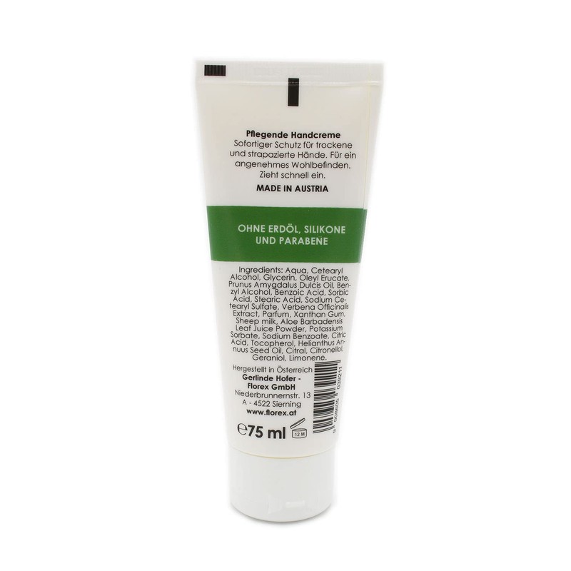 Florex Verbena Hand Cream - Rich Intensive Care for Dry