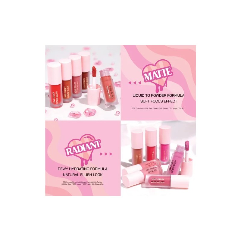 Moira Rubor Lquido Love Steady Liquid Blush Forever Mine