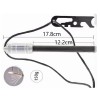 SCORPCO Ferrocerium Ferro Rod Flint Fire Starter Waterproof Aluminium +