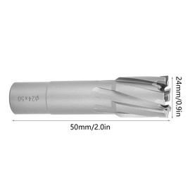 Fresa de fresado anular de acero de alta velocidad de núcleo de broca de perforación 24x50mm para herramientas industriales de metal