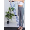 Yoga Rowing Cross Band for Home Workouts (2 Colors) Stretching Blue/ONE