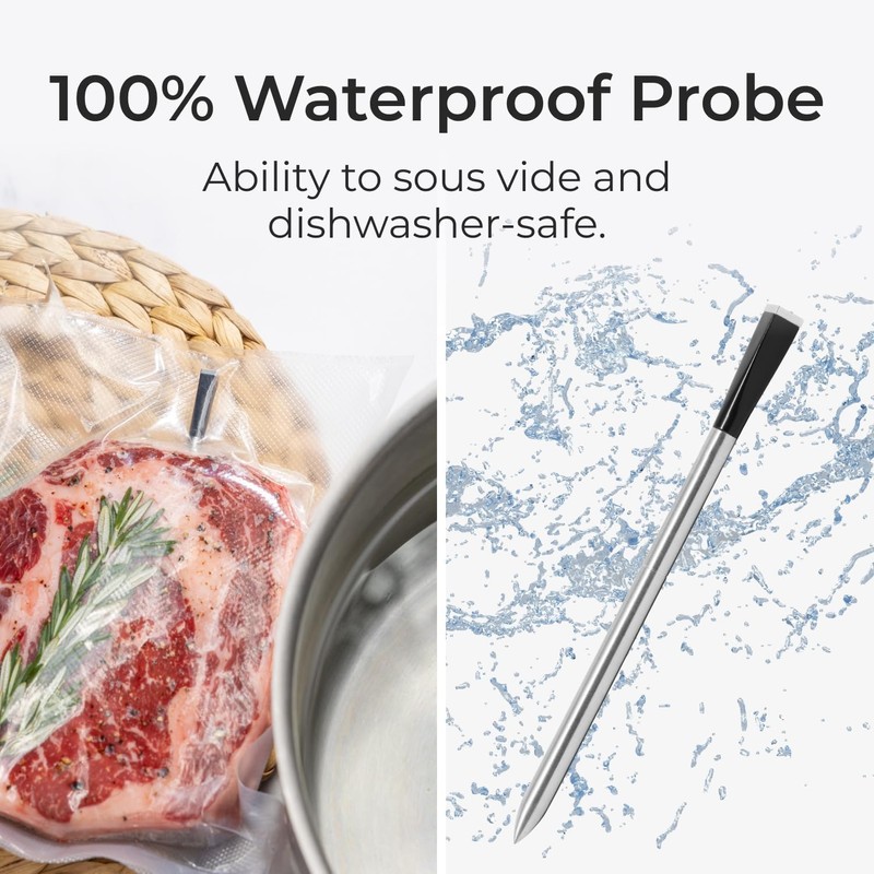 MEATER Plus Bundle: Smart Digital Wireless Meat Thermometer with Heat-Resistant