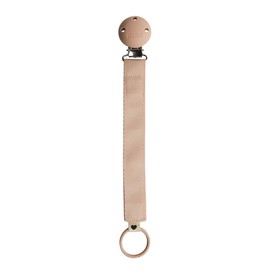BIBS Pacifier Strap - Secure your baby's dummy with a durable polyester dummy strap and a nickel-free metal clip - suitable for all BIBS teats - Blush