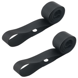 ZZLZX 2PCS Black Bicycle Rim Strips Length 26 inch Elastic Nylon Bicycle Rim Strap Dead Bike tyre Cushion Road Bike tyre Cushion MTB Protective Wheel Liner Bicycle Rim Strips