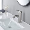 Bathroom Faucet Brushed Nickel One-Handle, Modern one Hole Bathroom Sink