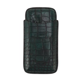 Artificial Leather Cigar Case Portable Lightweight Waterproof 3 Fingers Humidor for Party Business