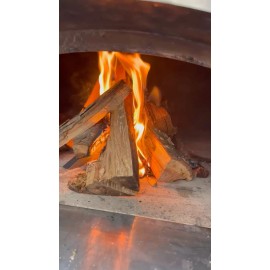 oconee steel works PIZZA Wood Oven Andiron For Medium To Large Wood Ovens WITH VIDEO