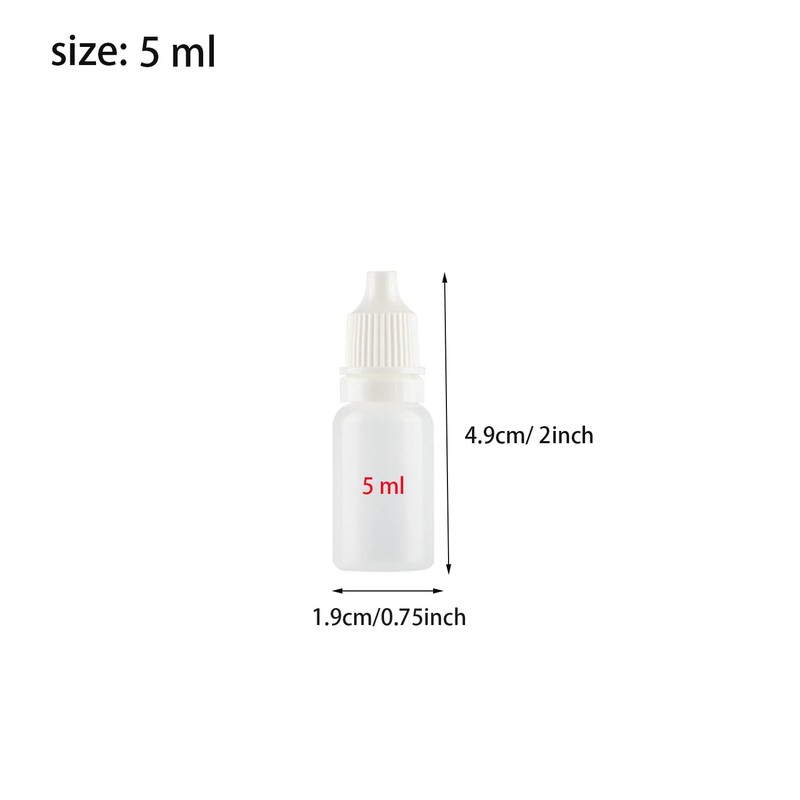 Muluo 30 Pcs 5 ml Empty Plastic Squeezable Eye Dropper