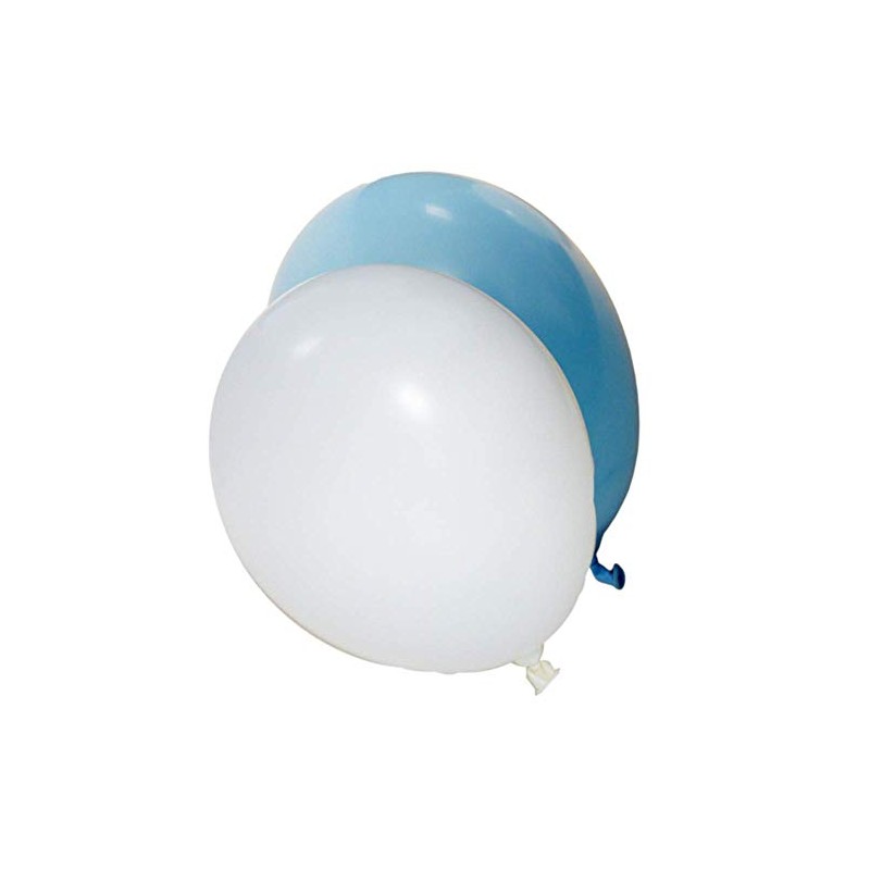 15 BALLOONS BLUE & WHITE