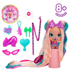 VIP PETS Bow Power Kim S6 Collectable Doll in Trendy Urban Look, with Long Hair for Styling and Decorating - Toy and Gift for Girls and Boys from 3 Years