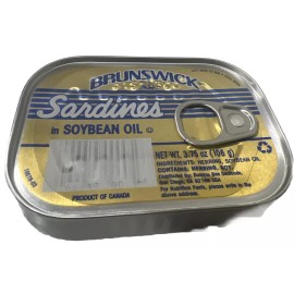 Brunswick Sardines In Soybean Oil 3.75 oz 25 Pack