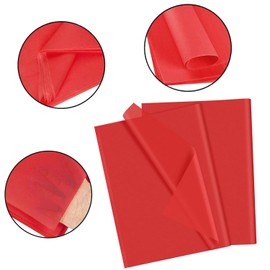 76x100cm Red Tissue Paper,DXTXTJ 10 Sheets Red Tissue Paper Bulk,Red Wrapping Paper for Christmas Birthday Wedding Flower Valentine's Gifts Wrapping