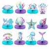 Kotkiddy Pack of 12 Mermaid Party Supplies Mermaid Birthday Honeycomb
