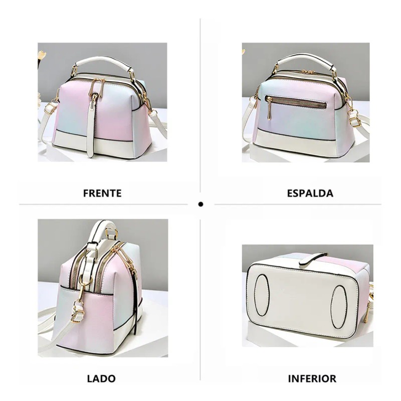 Ninzi® Bolso Bandolera De Gran Capacidad Para Mujeres Color Negro