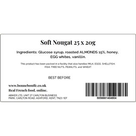 Soft French Almond Nougat 20g x 25