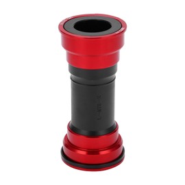 Bike Bottom Bracket Aluminum Alloy Durable Sturdy High Accuracy Center Shaf Accessory for BicycleRed