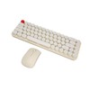 Wireless Keyboard Mouse Combo Mini Portable Retro Silent 2.4G Wireless