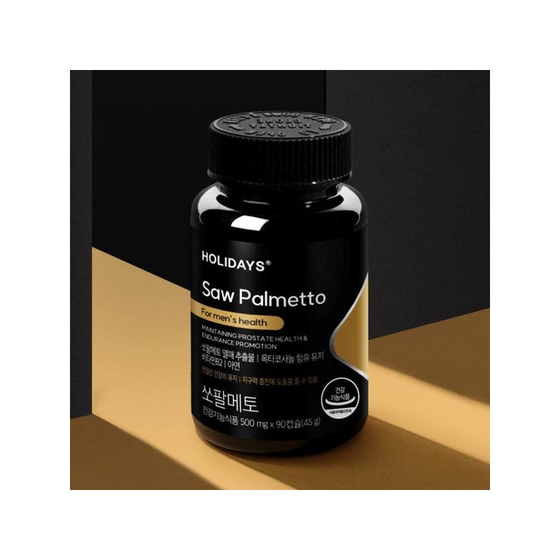 Holidays 홀리데이즈 쏘팔메토 90캡슐 2병 (6개월분) Holidays Saw Palmetto 90