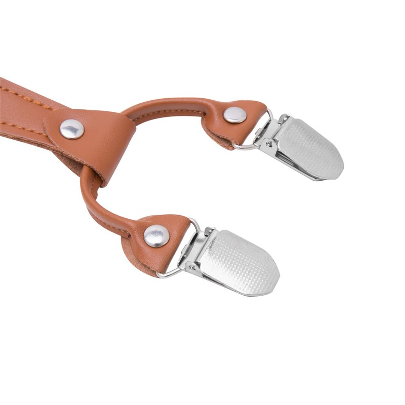 Buyless Fashion Men Suspenders - 48" Elastic Adjustable Straps 1"