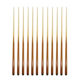 HAN'S DELTA Set of 6 Pool Cues 57" Real 4-Prong House Bar Billiard Pool Cue Stick (12 Cues)