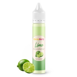 HONEYBERRY Natural Lime Extract 30ml – Professional-Grade Highly Concentrated Flavouring Essence – Pure Liquid Extract for Baking, Cooking, Drinks & More – No Artificial Additives (30ml, Lime)