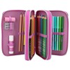 Depesche 10532 Pencil Case 3 Compartments Horses Dreams Pink Multi-Coloured,
