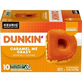 Dunkin' Dunkin Caramel Me Crazy K Cup Pods 10 Count Artificially Flavored Coffee