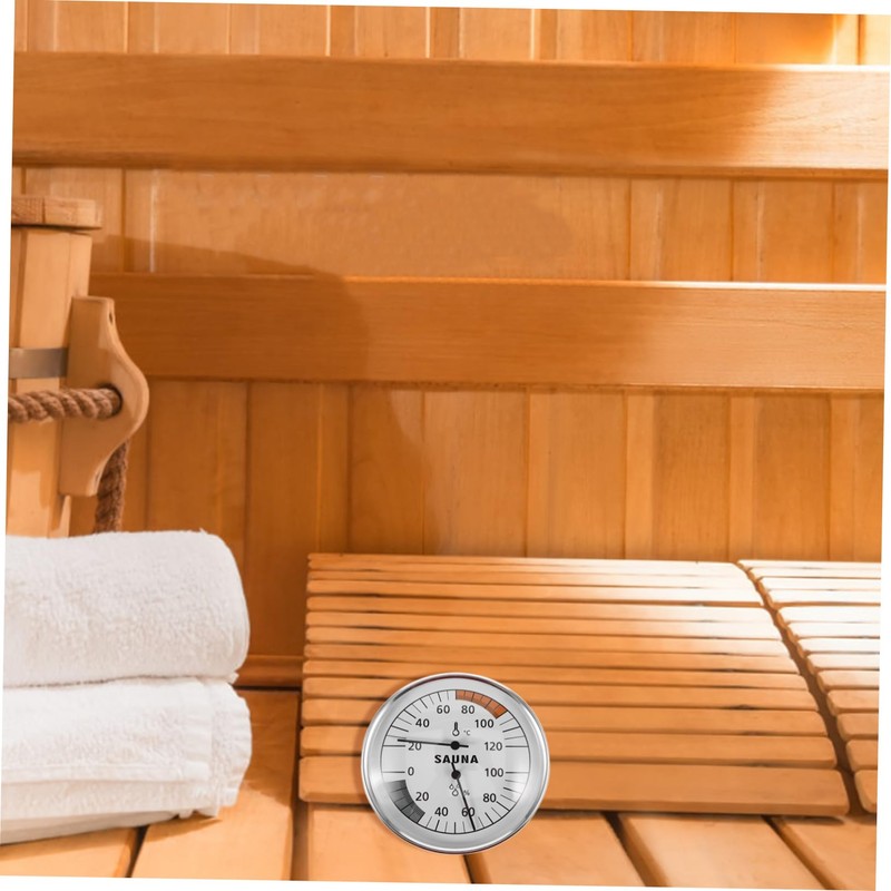 iplusmile Sauna Temperature and Humidity Gauge Dual Use Hygrometer for