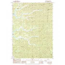 YellowMaps Trail Butte OR topo map, 1:24000 Scale, 7.5 X 7.5 Minute, Historical, 1985, Updated 1985, 26.7 x 21.9 in - Polypropylene