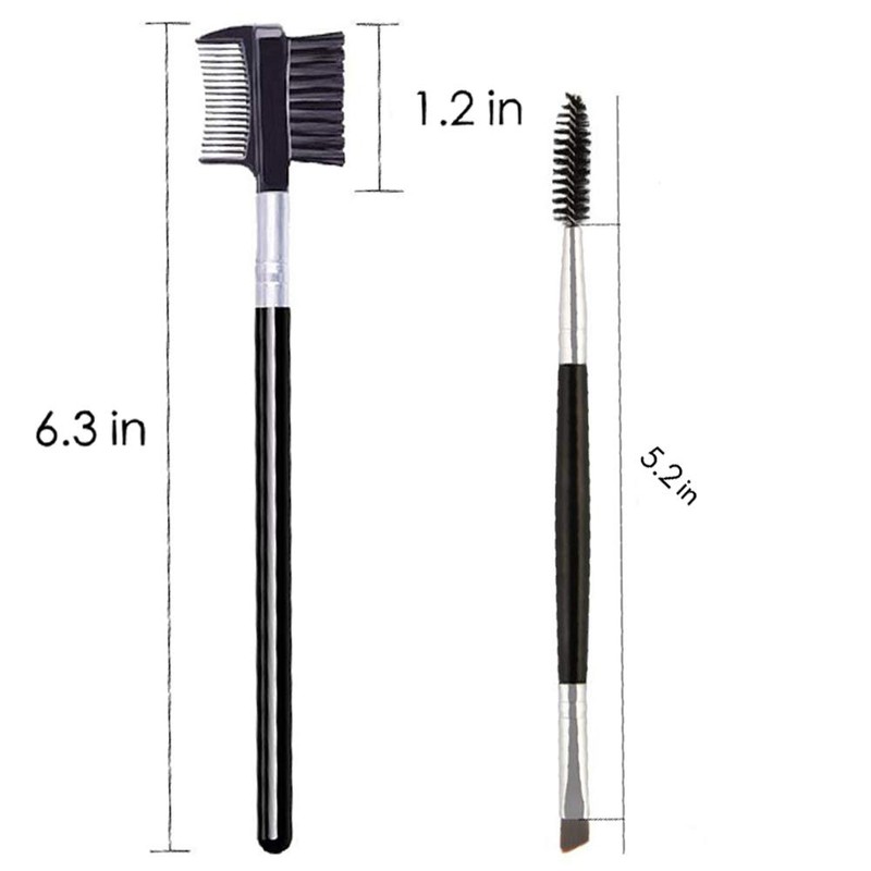 2 Pcs Eyebrow Brush Eyelash Comb Spoolie Brushes Eyelash Brush