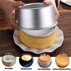 KENIY 2 Pack 6-Inch Non-Stick Deep Aluminum Round Cake Pan