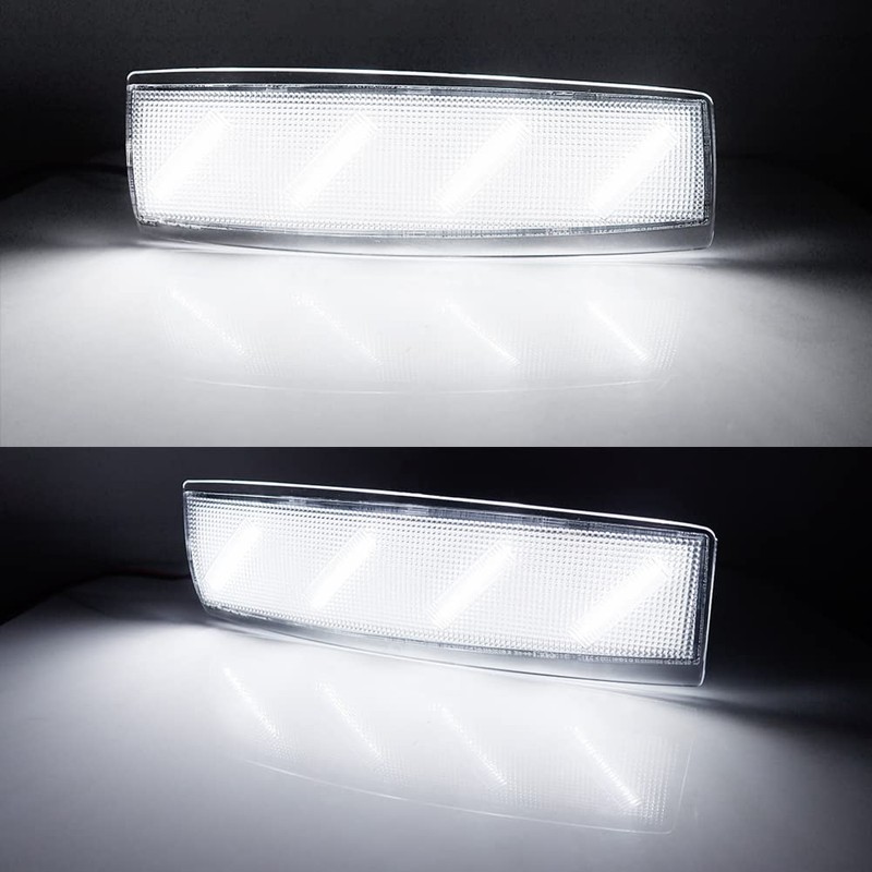 KENRTIR Clear Lens Front Side Marker Corner Lights Housing Assembly