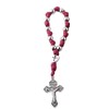 Intercession Paracord Decade Rosary (Red/Silver)
