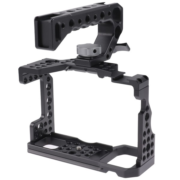 A7III Cage with Top Handle,Hersmay A9 Camera Cage for Sony