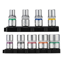 Vessel TD-BS16 Bit Set, 9-piece Socket, Socket H5, H5.5, H6, H7, H8, H10, H12, H13H, 0.5 x 1.0 inches (14 x 25 mm)