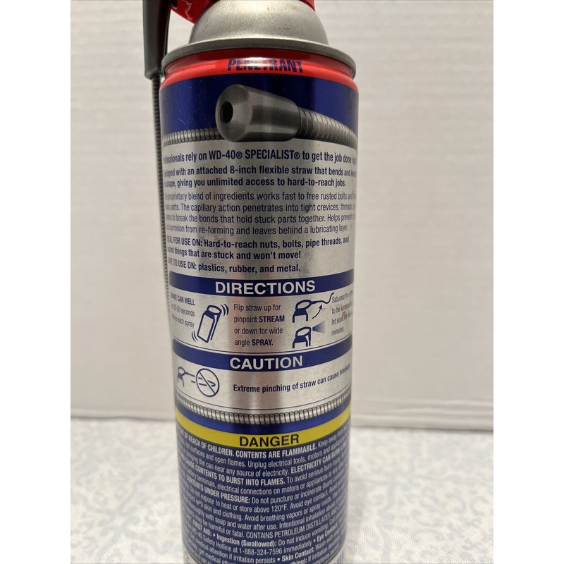 WD-40 SPECIALIST PENETRANT Lubricant Rust Remover Bolts Pipes w/ FLEXIBLE