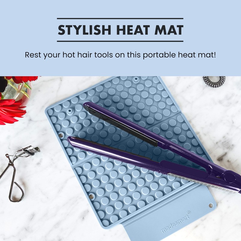 madesmart Large Styling Heat Mat - Grey | Vanity Collection