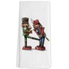 DNEULYR Funny Nutcracker Christmas Kitchen Towels, Humor Christmas Nutcrackers Decorative