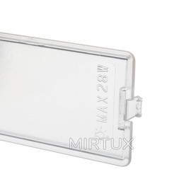 MIRTUX Set of 1 Light Deflector Compatible with Fagor, Aspes and Edesa Cooker Hood Dimensions 50 x 155 mm Original Code: KE0001537 Replacement for Fagor Cooker Hood