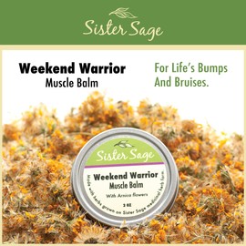 Weekend Warrior, 100% All Natural Sore Muscle Balm with Arnica, Unscented (2 oz)