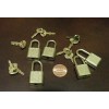 H.T.C. Lot of 3 - Mini BRASS Locks w/ Keys