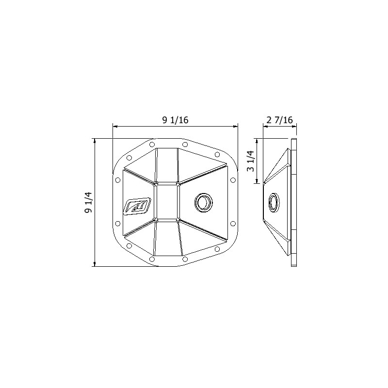 Front Diff Cover SPORT M186 for Jeep JL & JT