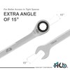 HB 10MM 100-Tooth Combination Ratchet Wrench, 3.6 degree swing arc,