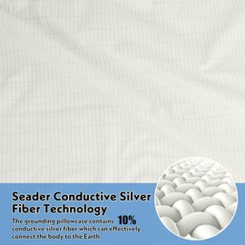 Grounding Sheets 24"x104", Grounded Bed Sheet with 10% Silver Fiber, Grounding Sheets for Sleep, Pain, Inflammation, Energy, Suitable for All Bed Sizes, Beige