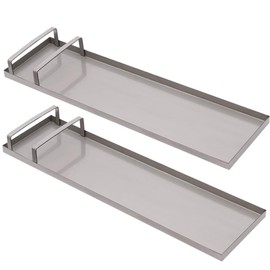 Gdrasuya10 Concrete Knee Boards Slider Knee Boards Stainless Steel Kneeboards Cement Kneeler Board Slider Tools Pair Moving Sliders for Concrete Finishing (28"x8"/without kneepad)