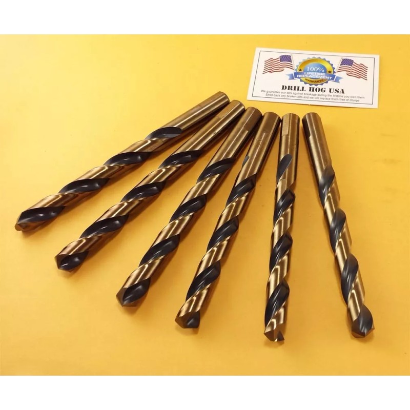 Drill Hog 1/8", 3/16", 1/4, 5/16, 3/8", 1/2" HI-Molybdenum M7