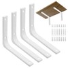 Shelf Bracket, L-Shaped Bracket, Load Capacity: 176.4 lbs (80 kg),
